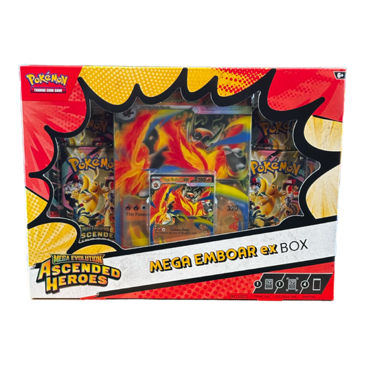 Pokemon Ascended Heroes Mega Emboar ex Box
